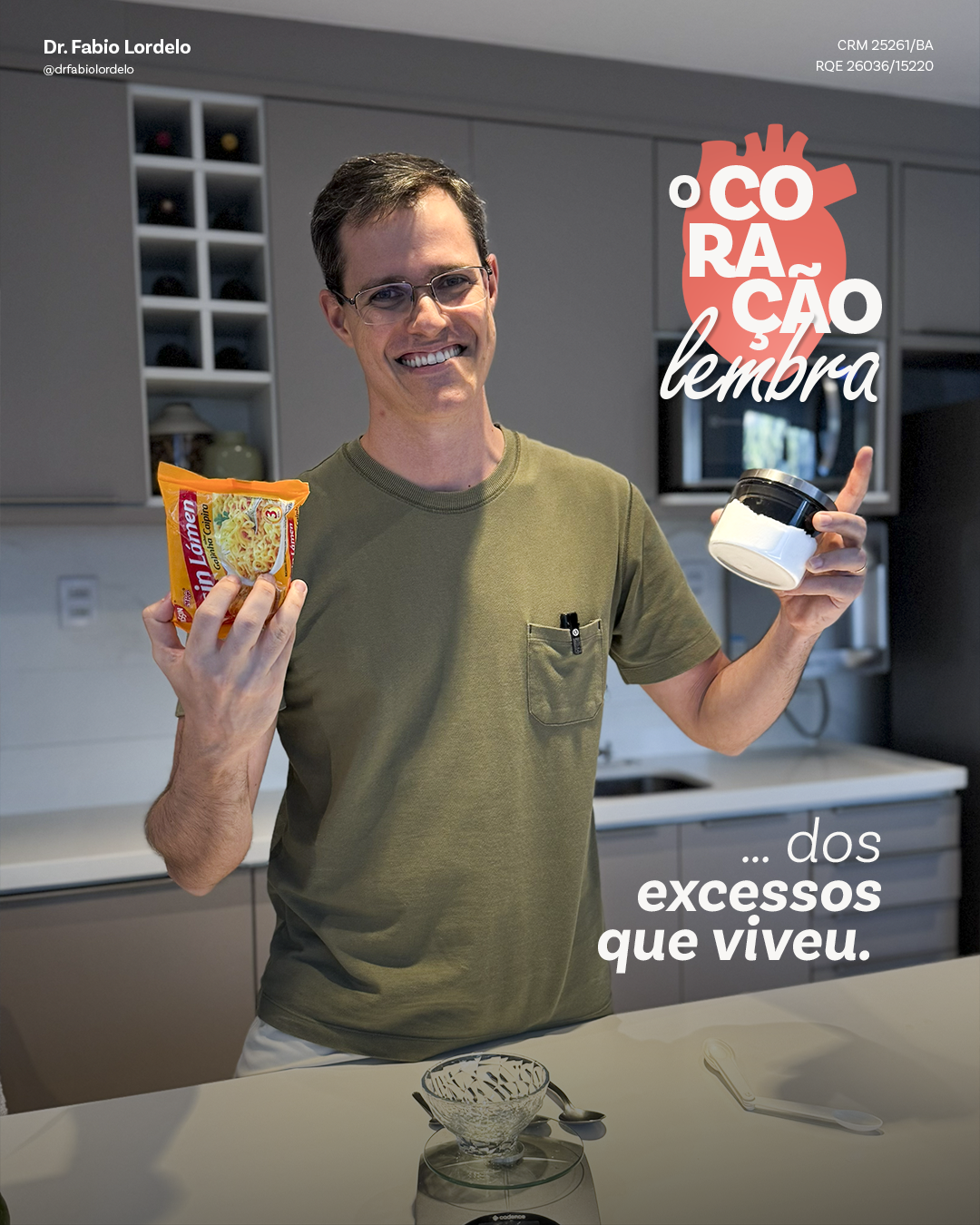 O coração lembra dos excessos que viveu